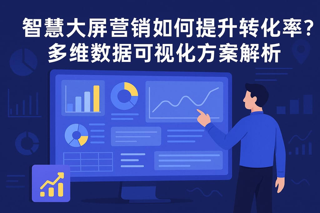 智慧大屏营销如何提升转化率？多维数据可视化方案解析