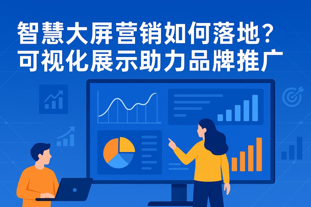 智慧大屏营销如何落地？可视化展示助力品牌推广