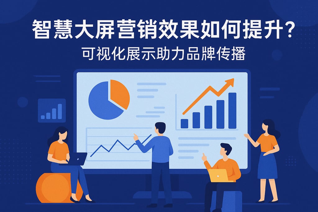 智慧大屏营销效果如何提升？可视化展示助力品牌传播