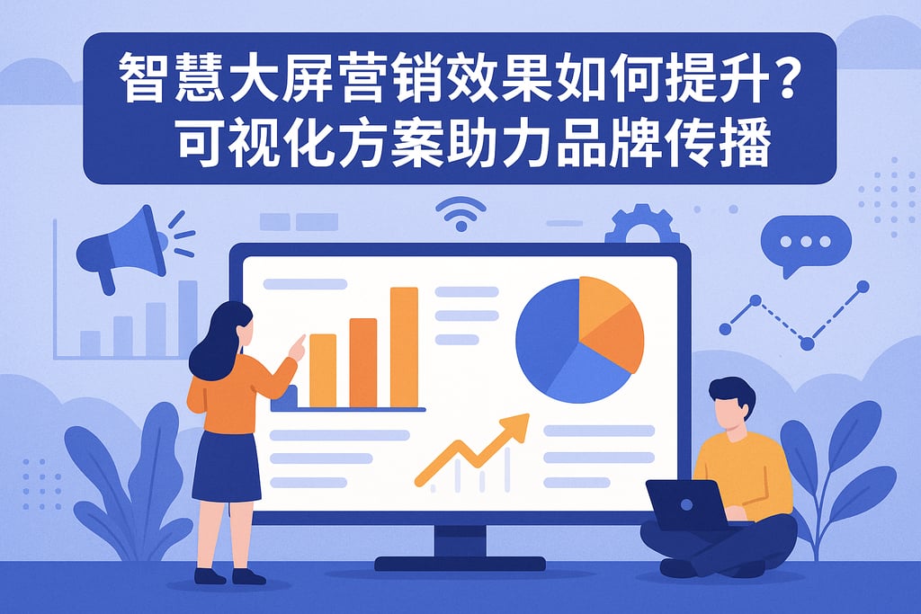 智慧大屏营销效果如何提升？可视化方案助力品牌传播