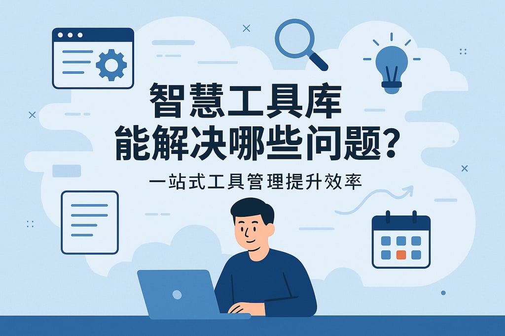 智慧工具库能解决哪些问题？一站式工具管理提升效率