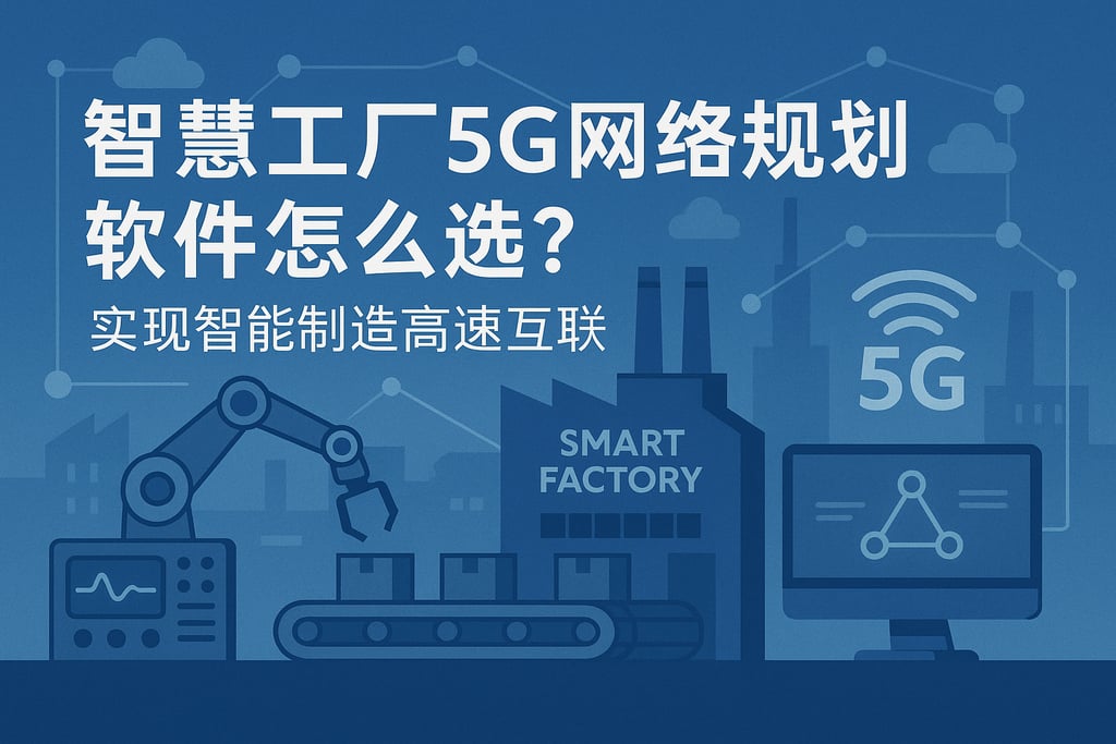 智慧工厂5G网络规划软件怎么选？实现智能制造高速互联