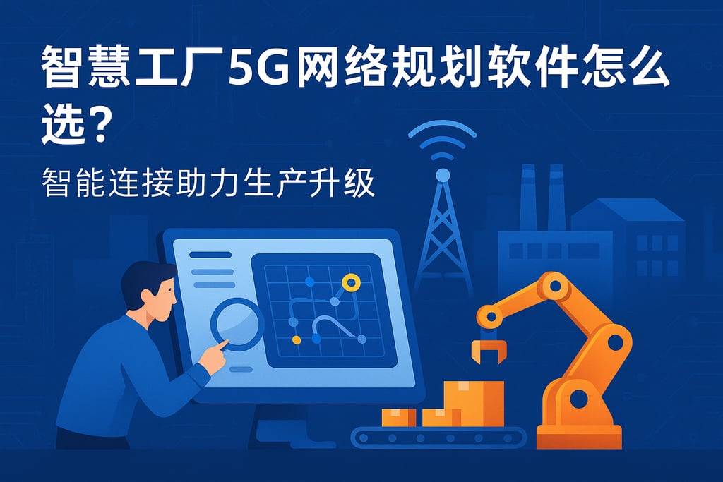 智慧工厂5G网络规划软件怎么选？智能连接助力生产升级