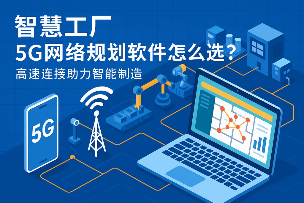 智慧工厂5G网络规划软件怎么选？高速连接助力智能制造