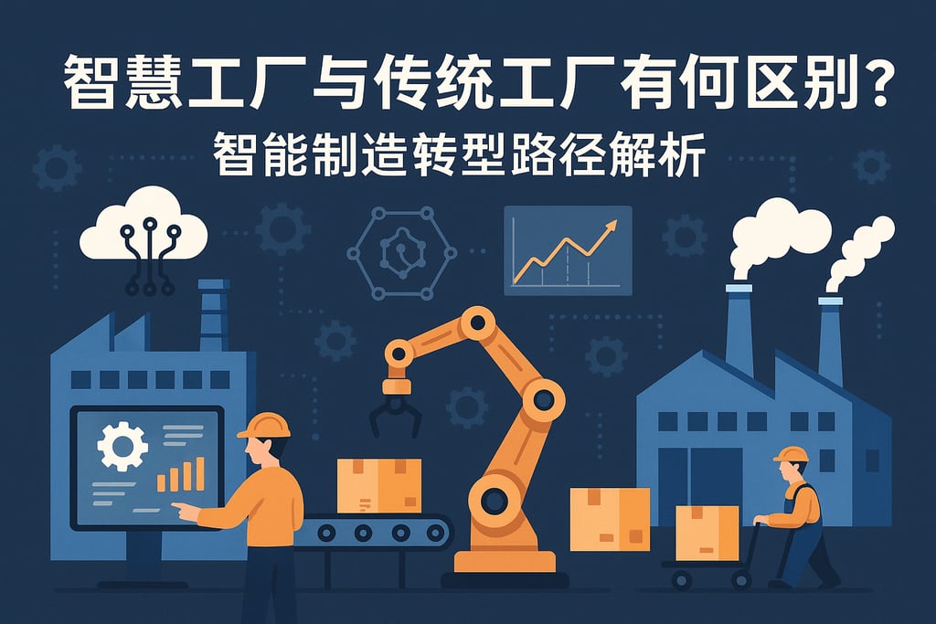 智慧工厂与传统工厂有何区别？智能制造转型路径解析
