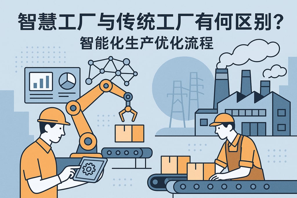 智慧工厂与传统工厂有何区别？智能化生产优化流程