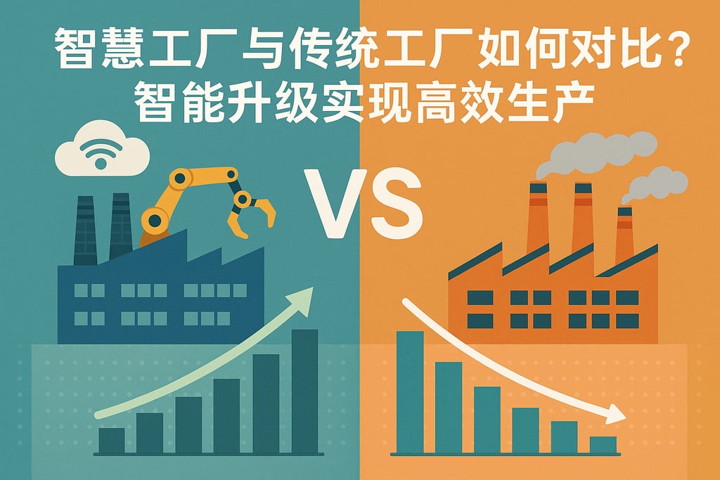 智慧工厂传统工厂图表如何对比？智能升级实现高效生产