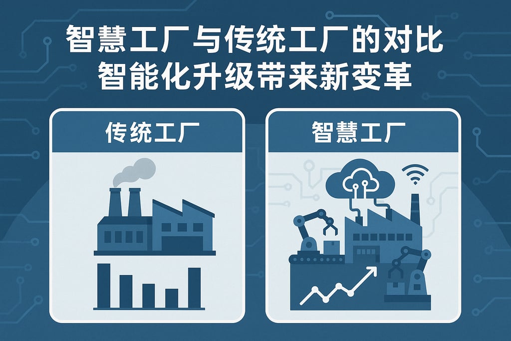 智慧工厂传统工厂图表怎么对比？智能化升级带来新变革