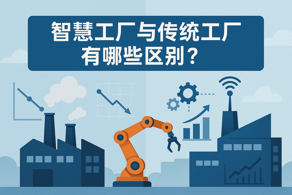 智慧工厂传统工厂图表有哪些区别？智能化提升生产效率