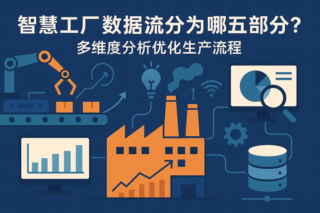 智慧工厂数据流分为哪五部分？多维度分析优化生产流程