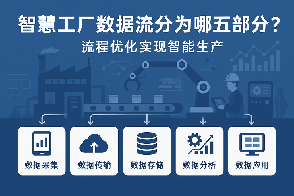 智慧工厂数据流分为哪五部分？流程优化实现智能生产