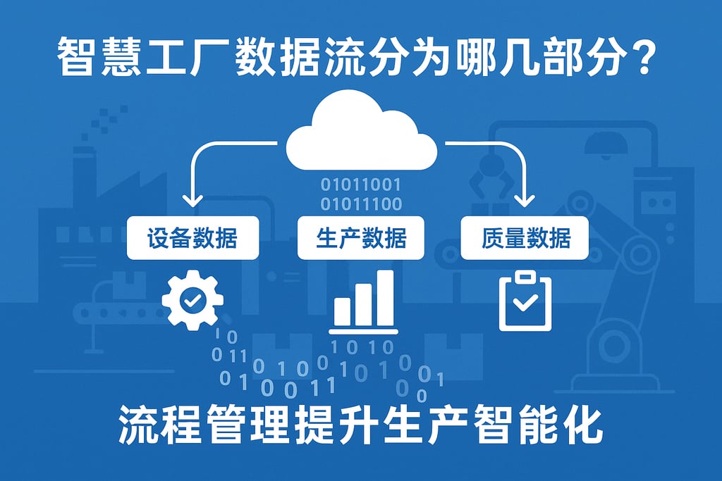 智慧工厂数据流分为哪几部分？流程管理提升生产智能化