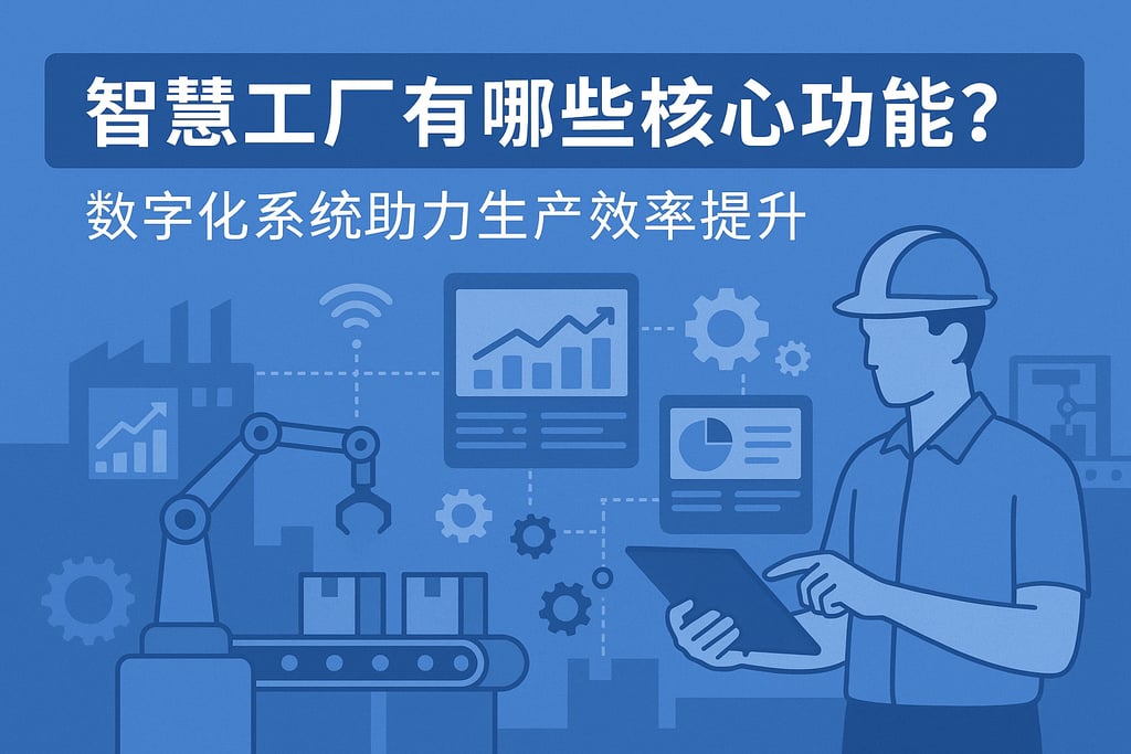 智慧工厂有哪些核心功能？数字化系统助力生产效率提升