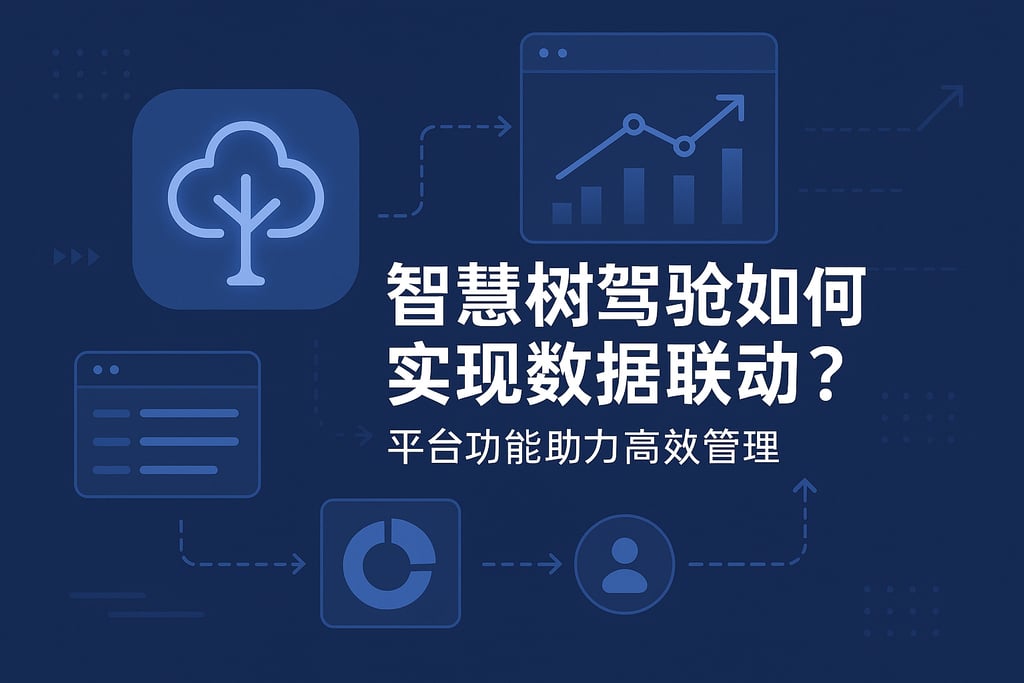 智慧树驾驶舱如何实现数据联动？平台功能助力高效管理