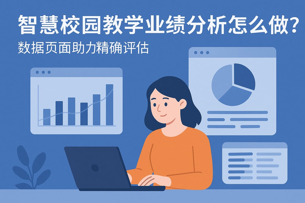 智慧校园教学业绩分析怎么做？数据页面助力精准评估