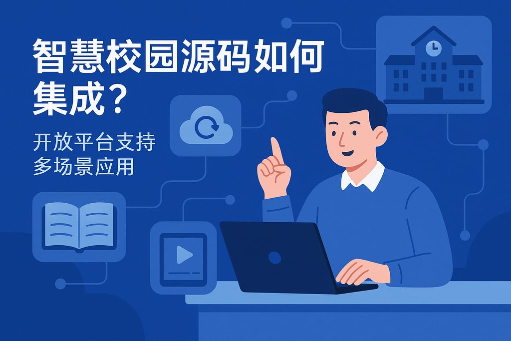 智慧校园源码如何集成？开放平台支持多场景应用