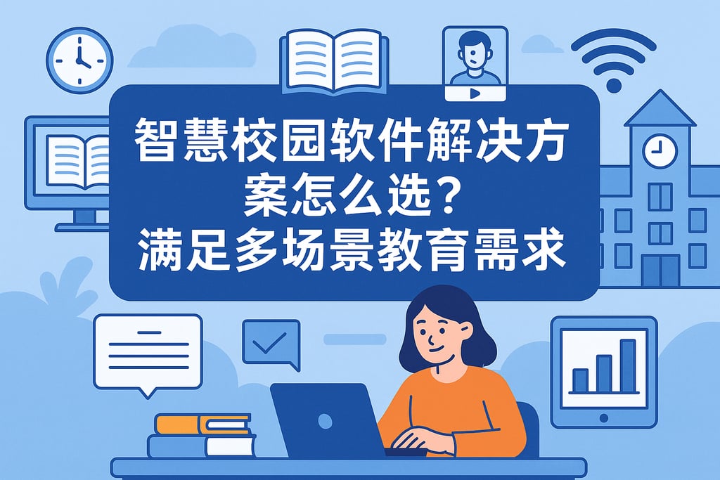 智慧校园软件解决方案怎么选？满足多场景教育需求