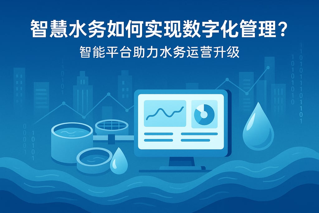 智慧水务如何实现数字化管理？智能平台助力水务运营升级