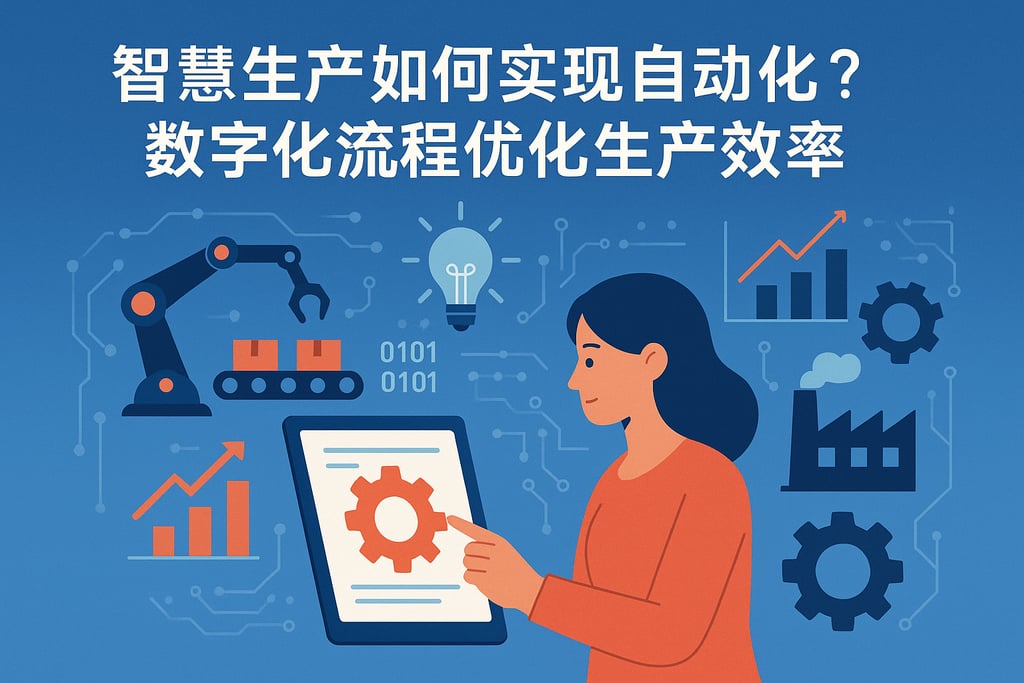 智慧生产如何实现自动化？数字化流程优化生产效率