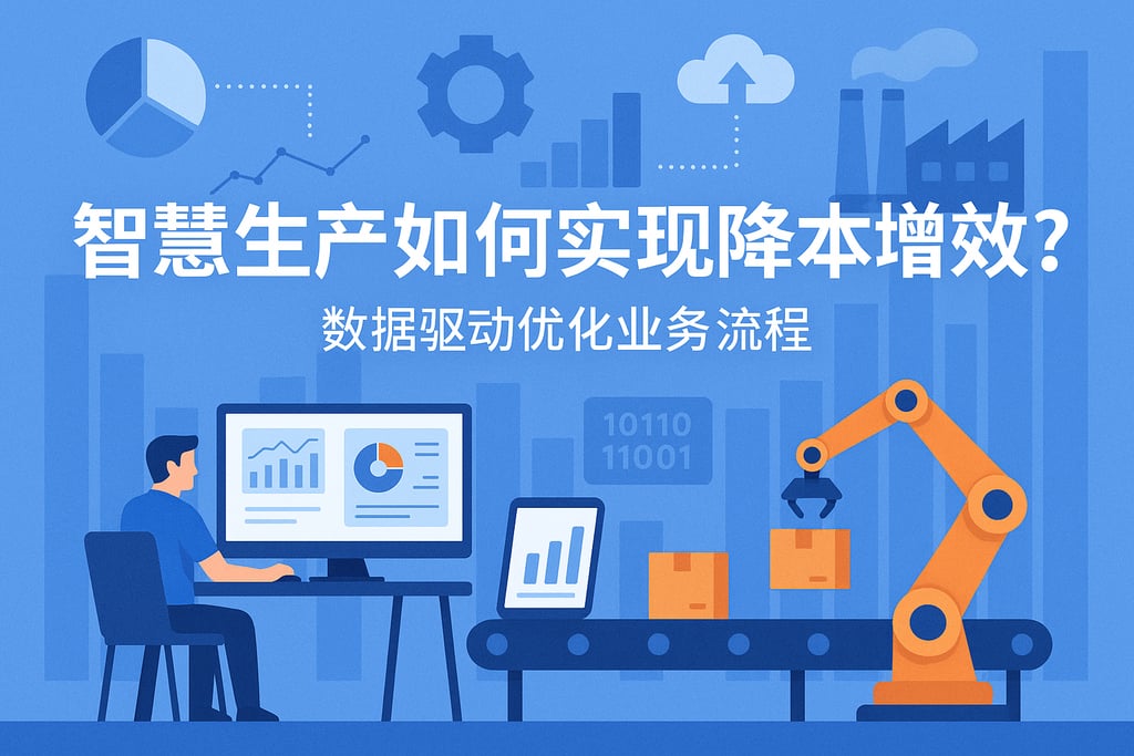 智慧生产如何实现降本增效？数据驱动优化业务流程