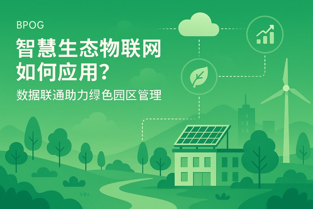 智慧生态物联网如何应用？数据联通助力绿色园区管理