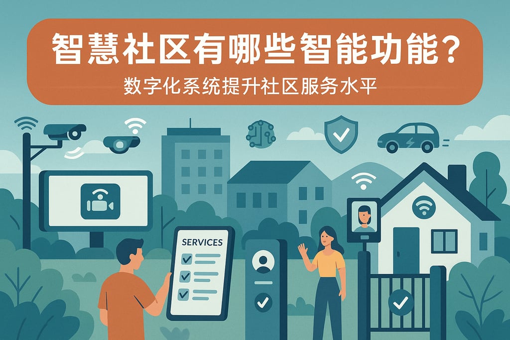 智慧社区有哪些智能功能？数字化系统提升社区服务水平