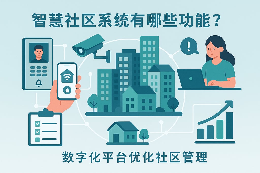 智慧社区系统有哪些功能？数字化平台优化社区管理