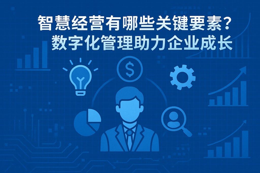 智慧经营有哪些关键要素？数字化管理助力企业成长