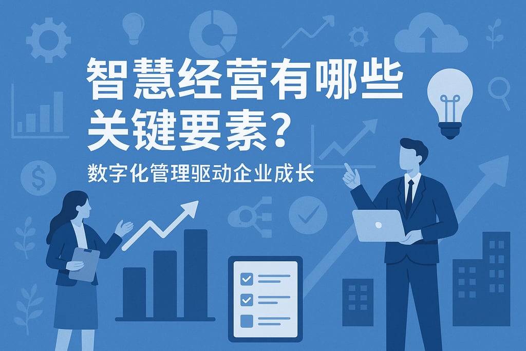 智慧经营有哪些关键要素？数字化管理驱动企业成长