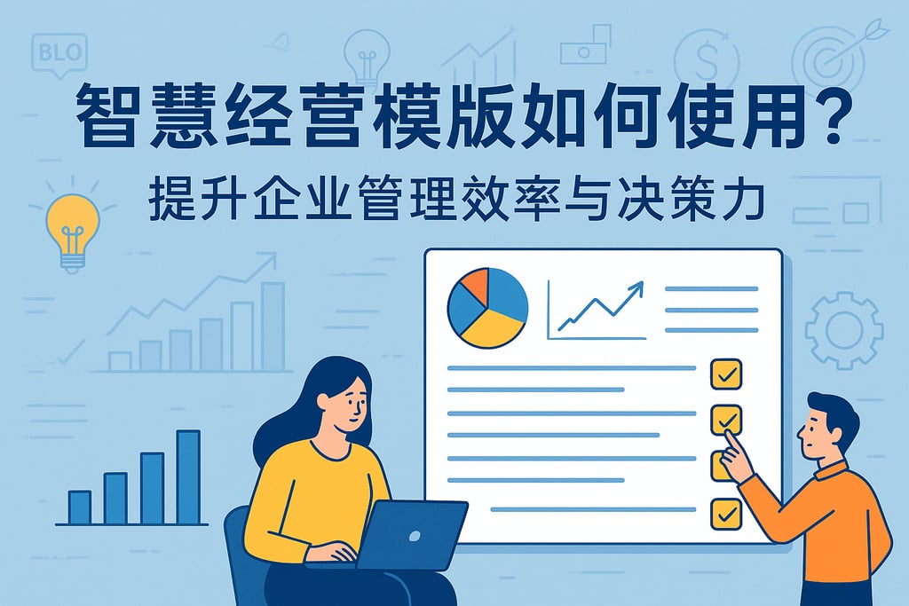 智慧经营模板如何使用？提升企业管理效率与决策力