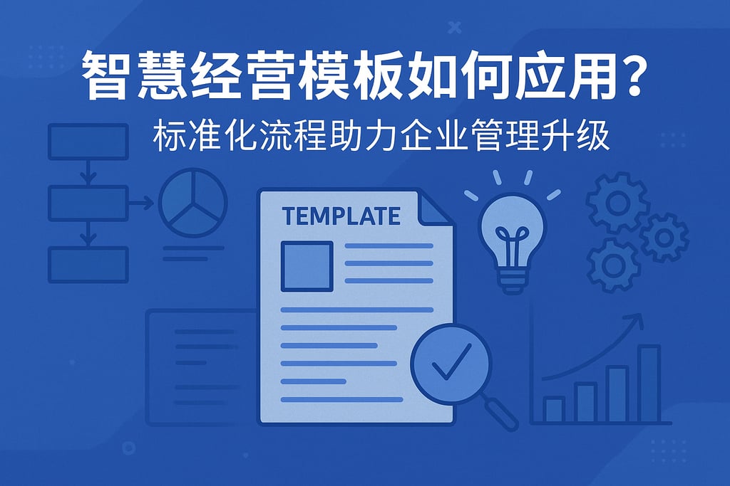 智慧经营模板如何应用？标准化流程助力企业管理升级
