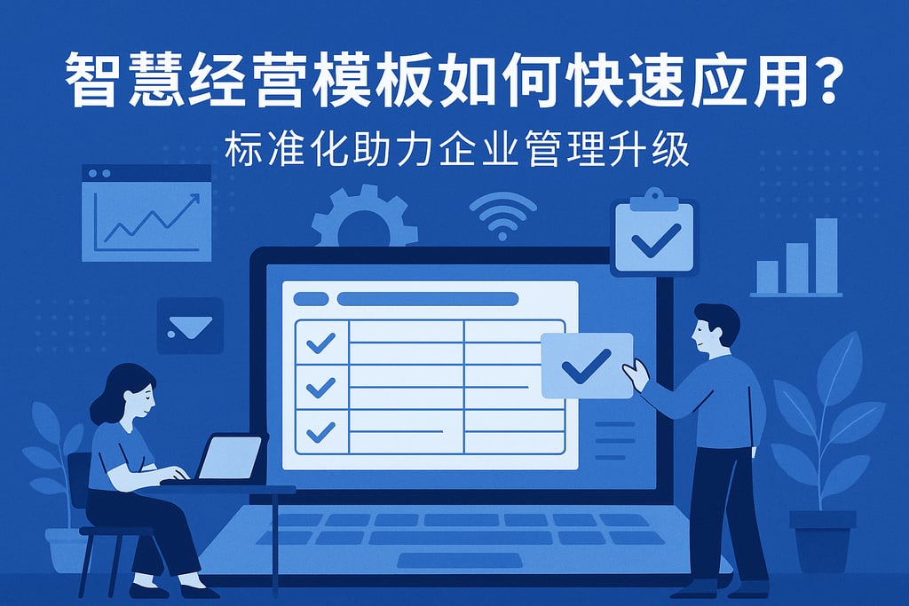 智慧经营模板如何快速应用？标准化助力企业管理升级