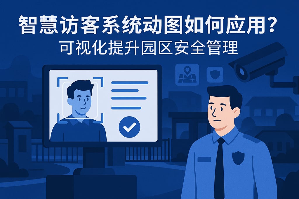 智慧访客系统动图如何应用？可视化提升园区安全管理