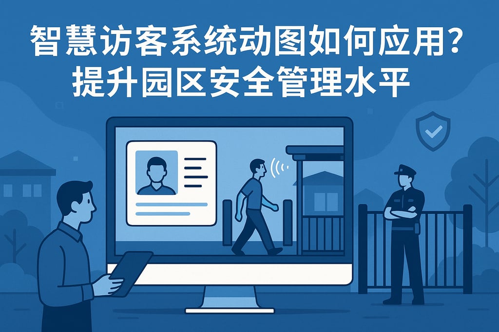 智慧访客系统动图如何应用？提升园区安全管理水平