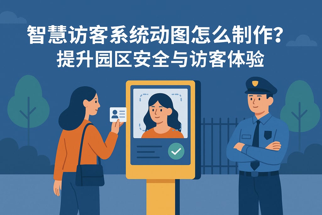 智慧访客系统动图怎么制作？提升园区安全与访客体验