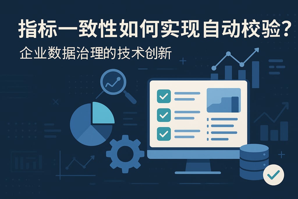 指标一致性如何实现自动校验？企业数据治理的技术创新