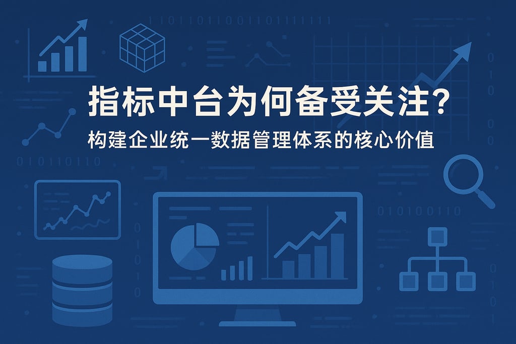 指标中台为何备受关注？构建企业统一数据管理体系的核心价值