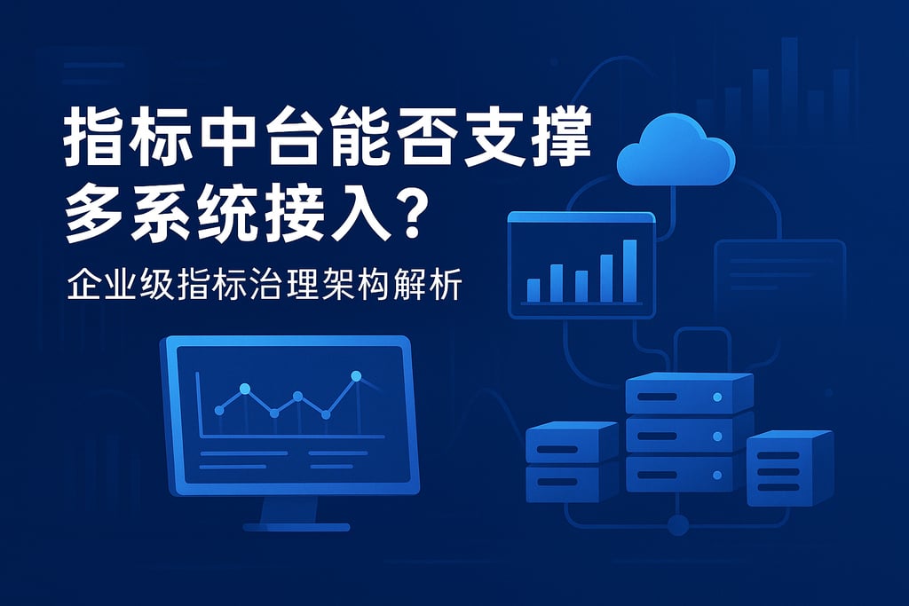 指标中台能否支撑多系统接入？企业级指标治理架构解析