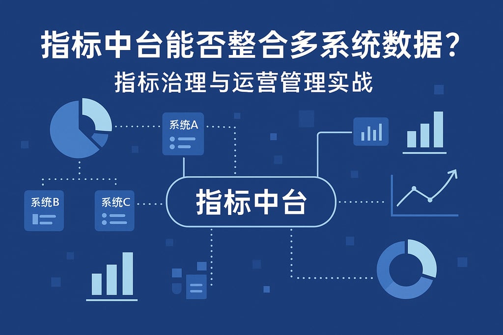 指标中台能否整合多系统数据？指标治理与运营管理实战