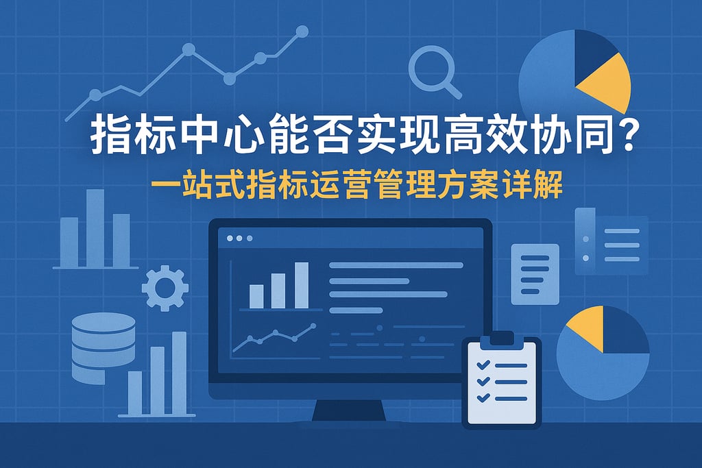 指标中心能否实现高效协同？一站式指标运营管理方案详解