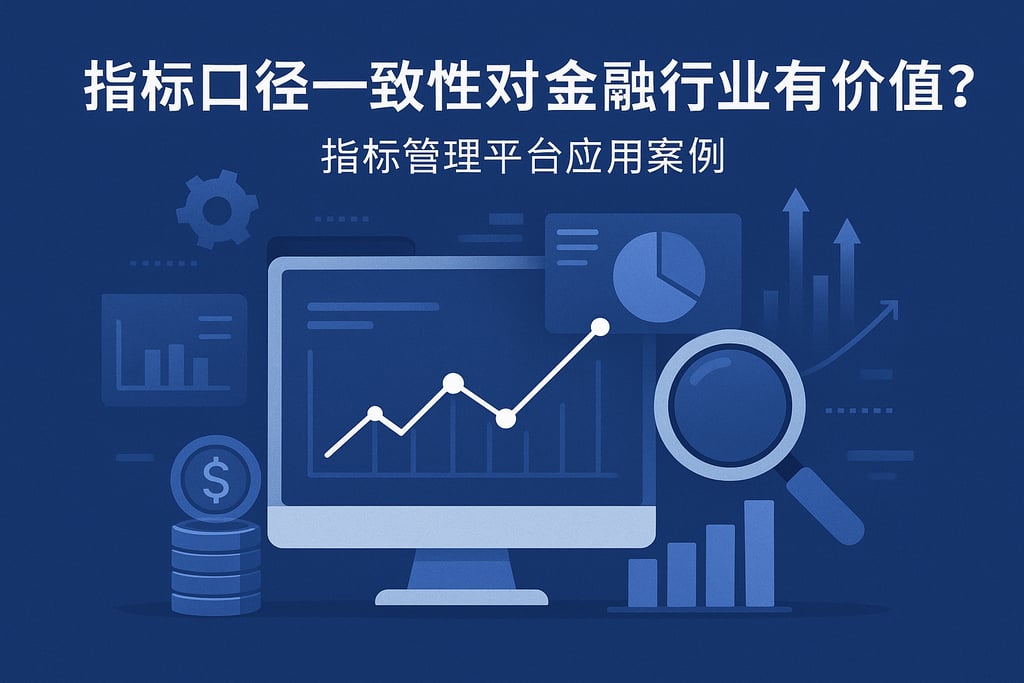 指标口径一致性对金融行业有何价值？指标管理平台应用案例