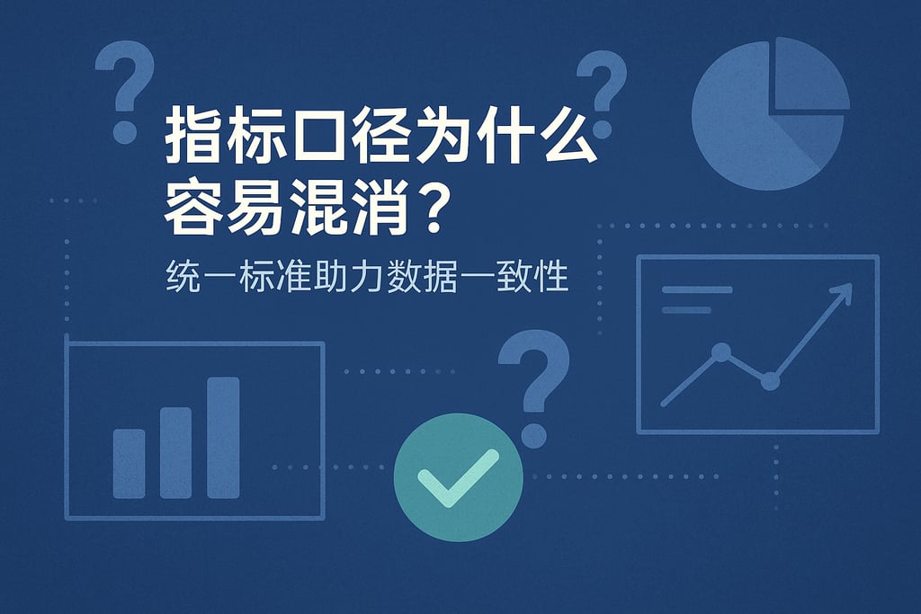 指标口径为什么容易混淆？统一标准助力数据一致性