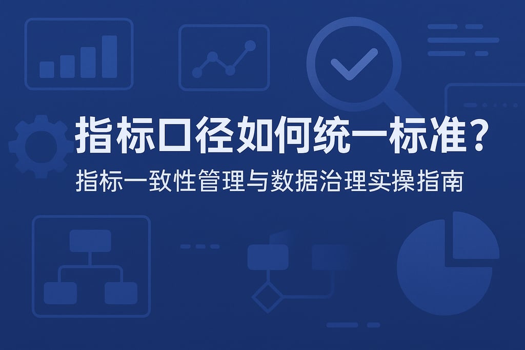 指标口径如何统一标准？指标一致性管理与数据治理实操指南