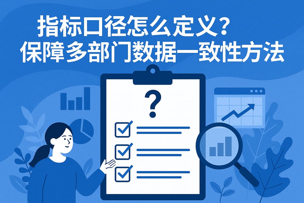 指标口径怎么定义？保障多部门数据一致性方法