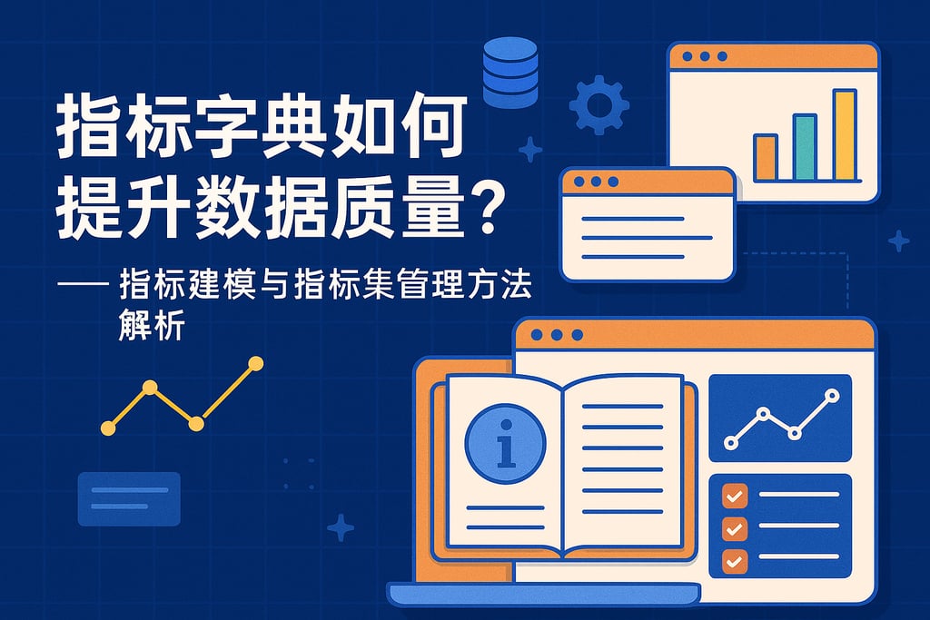 指标字典如何提升数据质量？指标建模与指标集管理方法解析