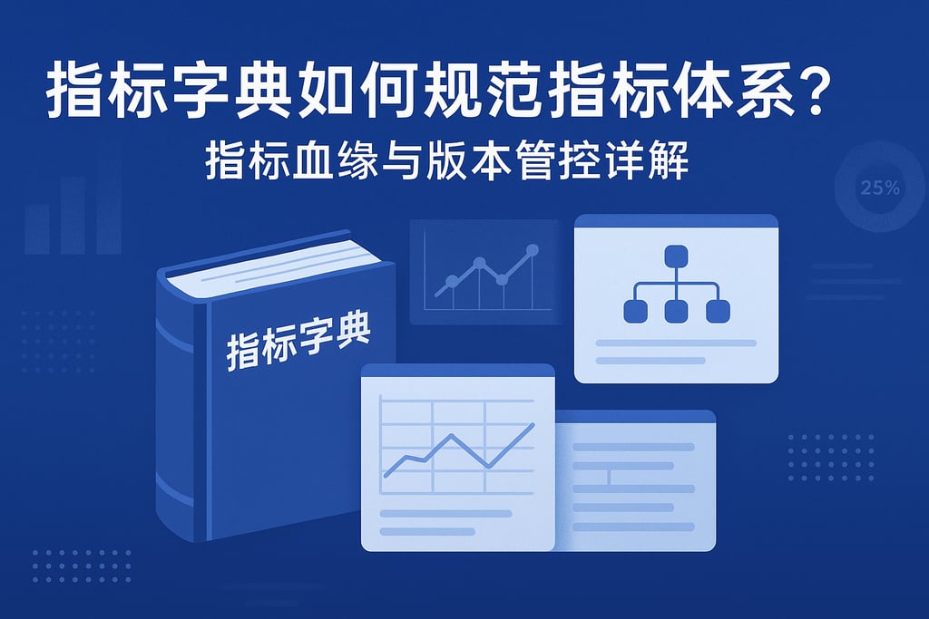 指标字典如何规范指标体系？指标血缘与版本管控详解