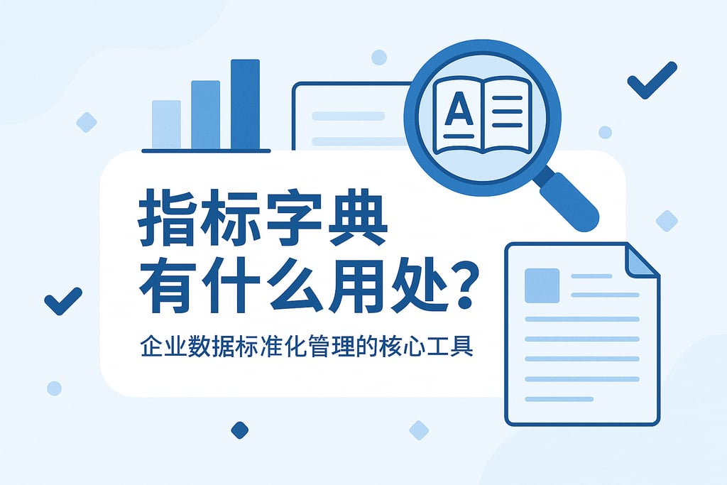 指标字典有什么用处？企业数据标准化管理的核心工具