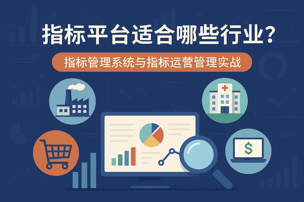 指标平台适合哪些行业？指标管理系统与指标运营管理实战