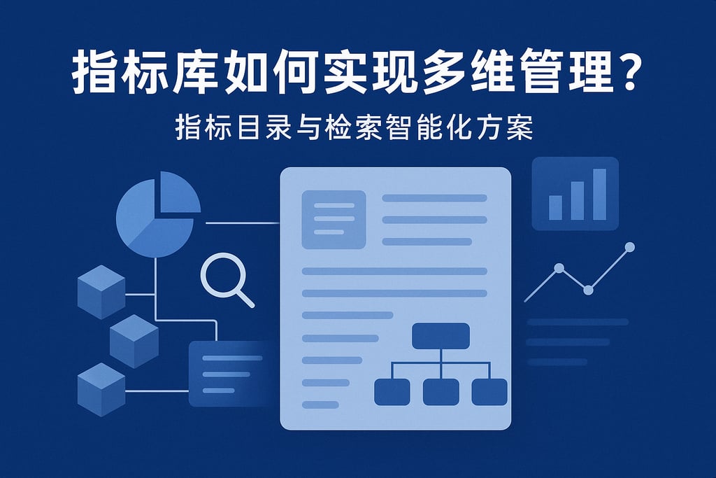 指标库如何实现多维管理？指标目录与检索智能化方案