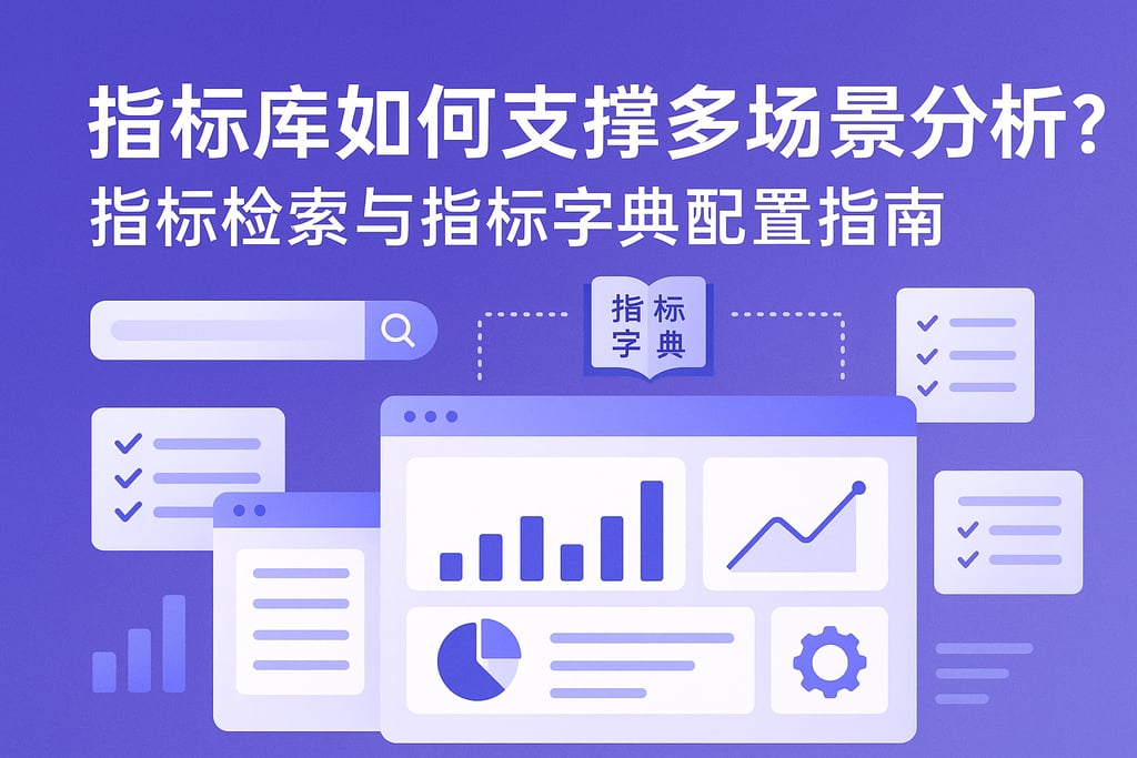 指标库如何支撑多场景分析？指标检索与指标字典配置指南
